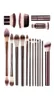 Hourglass Makeup Brushes No1 2 3 4 5 7 8 9 10 11 Vanish Veil Ambient DoubleEnded Powder Foundation Cosmetics Brush Tool 17model1822407