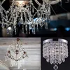装飾的な置物プリティクラフト透明な結婚式の装飾装飾クリスタルぶら下がっているビーズジュエルダイヤモンドガーランド