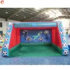 Outdoor Activiteiten Vrije deur Schip 4MWX3MLX3MH (13.2x10x10ft) met 6balls opblaasbaar voetbalvoetbal Doel Shootout doelgigant Carnival Sport Games