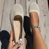 Zapatos informales Podes de punta cuadrada Mujer de verano Mujeres suaves y cómodas zapatillas de deporte de bote de ballet simple