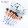 Shadow Professional 10pcs Marble Makeup Brushes Set Soft Foundation Powder Eyeshadow Brush Beauty Marble Make Up Tools with Cylinder