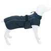 Appareils pour chiens Toison chaude gros vêtements hiver réflective grande veste