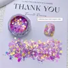 Uñas brillo 1/2/3pcs arte holográfico en polvo grueso lentejuelas en forma de estrella hexagon mixta para decoraciones de manicura suelta