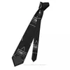 Bow banden eenvoud één oog illuminati klassieke heren gedrukte polyester 8 cm breedte stropdas cosplay party accessoire