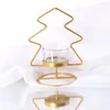 Portabandine pentagramma albero di Natale in ferro d'oro ornamenti candelabri candele per la cena creativa per la festa di nozze decorazioni da tavolo da tavolo