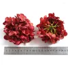 Decorative Flowers 3Pcs Artificial Hydrangea 10cm Fake For Home Decor Wedding Marriage Decoration Supplies DIY Wreath Accessories