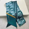 Scarves Silk Double-sided Printed Long Scarf Twill Tie Neck Hair At Wrist Or Bag XH21