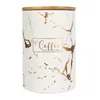 Bouteilles pots en céramique réservoir de rangement bouteille de café scellé avec couvercle en bois épice Jar Récipient à thé Organisateur de céréales 1PCS 230615 DHT81