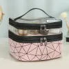 2024 Multifunction Travel Clear Makeup Bag Fashion Diamond Cosmetic Bag Toiletries Organizer Waterproof Females Storage Make Up Cases for