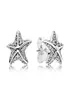 Authentic 925 Silver Silver Silver Tropical Starfish Boucles d'oreilles Boîtes d'oreilles pour les boucles d'oreille Femmes Luxury Designer Moules d'oreilles8816069