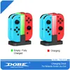 Wysokiej jakości Cradle ładowarki LED dla NS Switch 4 Joy-Con kontrolery 4 w 1 stok.