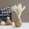 Wazony Kreatywny kurczak w kształcie nogi wazon dekoracje wazonowe salon weranda suche rzemiosło domowe świecznik Accessoires