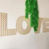 Figurine decorative Nordic 3D Lettere in legno Love Wall Decorate Wedding Birthday Party Sfondo Proppetti adesivi Design Art Artigianato