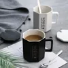 Canecas 280 ml de xícaras de café em cerâmica Tea Lovers Creative Kitchen Acessário Saltcellar Caneca com tampa