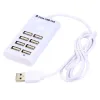 Hubs USB 2.0 Hub USB Hub 2.0 8 Port Multipel Expander High Speed ​​Multi USB Splitter Hub 2.0 USB Hub för PC -bärbar dator