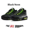 Designer 95 hardloopschoenen mannen vrouwen 95S TRIPLE BLACK WIT OG NEON STADIUM GROEN KRIJS BLUE BLAUW gefokte donkere rode biet Solar Red Olive Men Trainers sneakers