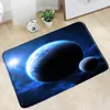 Badmatten Dream sterrenhemel Sky Moon Badkamer Mat Zwarte Nacht Landschap Witte wolken Entrance Doormand keuken slaapkamer flanel niet-slip tapijten