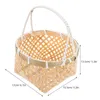 Dinnerware Sets Bamboo Small Basket Woven Serving Vegetable Picnic Baskets For Gifts Storage