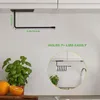 Kök förvaring 1/2 -stycken självhäftande väggmonterad kopp lock rack skåp konsoler utrymme sparar arrangörer för