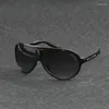 Lunettes de soleil 2024 Fashion Fold Round For Women Men Men Vintage Frame surdimensionné Sun Verres Ins Tendances Shades UV400 Eyeglass