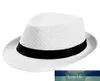 feitong unisexe femmes hommes mode été décontractée tendance plage de plage paille panama jazz hat cowboy fedora chapeau gangster cap2823585