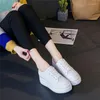 Casual Shoes 2024 Genuine Leather Cowhide Sneakers Women Lace Up Sports Platform Spring Running Vulcanized White Flats Plus Size