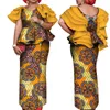 2021 الملابس النسائية الأفريقية الخلفية من ملابس أنقرة أنقرة الأنيقة مزاج ملابس أفريقية من الملابس WY7643