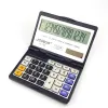 Calculadoras calculadoras de dobras portáteis Chave do computador solar para contabilidade financeira Grande calculadora de escritório solar de tela LCD