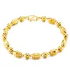 Miã de miçangas de 5 mm Bracelet Men Jewelry 18K Amarelo Gold Classic Fashion Presente7909417
