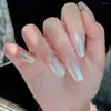 Nagelglitzer 2024 Sommer Korea Diamantpulver schärfes kristallholografischer Staub Silber Bright Shining Art