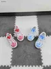 New kids Sneakers Red and blue pattern design baby shoes Size 26-35 Box protection girls board shoes designer boys shoes 24April