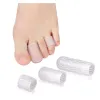 new 2024 2Pcs Silicone Gel Little Toe Tube Corns Blisters Corrector Pinkie Protector Gel Bunion Toe Finger Protection Gel Sleeve -