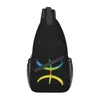 Plecak berber Amazigh Flag Crossbody Sling Men Niestandardowe torba na ramię klatki piersiowej do podróżowania