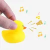 Bath Toys 100st Soft Rubber Ducks Baby Bath Toys Float Squeaky Sound Bathing Duck Funny Swimming Water Play Game Gift for Children 240413