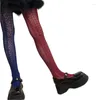 Женские носки японские чулки ab асимметричные выдолбленные шнурок с сеточной сетью колготки F0T5