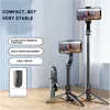 24L19 per iPhone Samsung Huawei Xiaomi cellulare fotocamera stabile stabile in alluminio Struttura ombrello Struttura Selfie Stick Selfie Stick