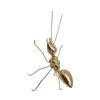 Vases Ant Ornaments Metal Figurine Decorative Ant-shape Desktop Golden Adornment Insect Simulated Modeling Home