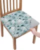 Couvre-chaise Ocean Wave Rovible Soutrable Couvre à manger Stretch Cushion Coussin pour chaises de cuisine