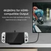 アクセサリ6インチドックステーションテレビベーススタンドハブホルダーUSB C with RJ45ポート4K hdmicaptable for Steamデッキ/スイッチ/スイッチOLEDコンソール