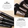 キットBeily Luxury Black Professional Makeup Brush Set Big Powder Makeup Brushes Foundation Natural BlendingPinceaux de Maquillage