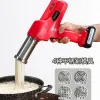 Makers Dough and Noodle Machine Paste Press Home Electric Small Multifunctional Handheld Wireless Gun Pasta Making Kneading Automaton