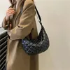 Hobo Space Cotton Shoulder Bag Fashion Square Cloth Crossbody Bags Lattice Pattern All-match For Women Commuting