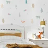 Tapety Cartoon Winter Forest Wall Papers Decor Home Nordic Dekoracja salonu do ścian Deco Mural Papier kontaktowy