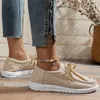 Lässige Schuhe Frauen vulkanisiert 2024 Wild Frühling Herbst Trend Canvas Plus Size Walking Women