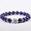 Bedelarmbanden mode persoonlijkheid creatief paar armband vrouwelijke eenvoudige Koreaanse versie van Blue Sand Obsidian voor geliefde sieradencadeau