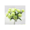 Dekorativa blommor kransar enstaka stam maskros konstgjord plastblomma bröllopsdekorationer längd cirka 25 cm bord mittpieces dhtua