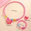Серьги по ожерелью устанавливают стильные ювелирные ювелирные изделия для девочек -ювелирные изделия для детей -браслет -кольца.