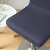Chair Covers Plain Bar Stool Cover Short Back Stretch Spandex Slipcover For Home El Banquet Washable