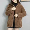 Women's Fur Winter Fleece Fluffy Jacket Women Solid Hooded Faux Mink Coat Oversized Loose Zipper Up Harajuku Outwear Snow Wear Overcoat 3xl