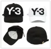 高品質の新しいY3パパハットビッグボールド刺繍ロゴ野球キャップ調整可能なストラップバック帽子Y3ボーンスナップバックバイザーGorras Cap4898369